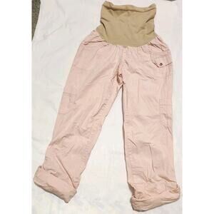 Motherhood Maternity Women's Baby Pink Cargo Capris Size Medium